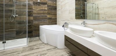 Children playing in yard with hose with functional plumbing