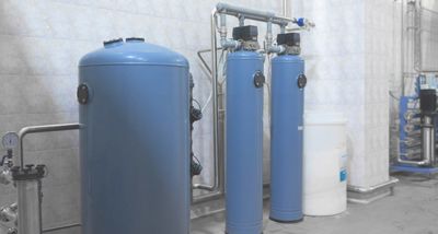 Blue water heater tanks
